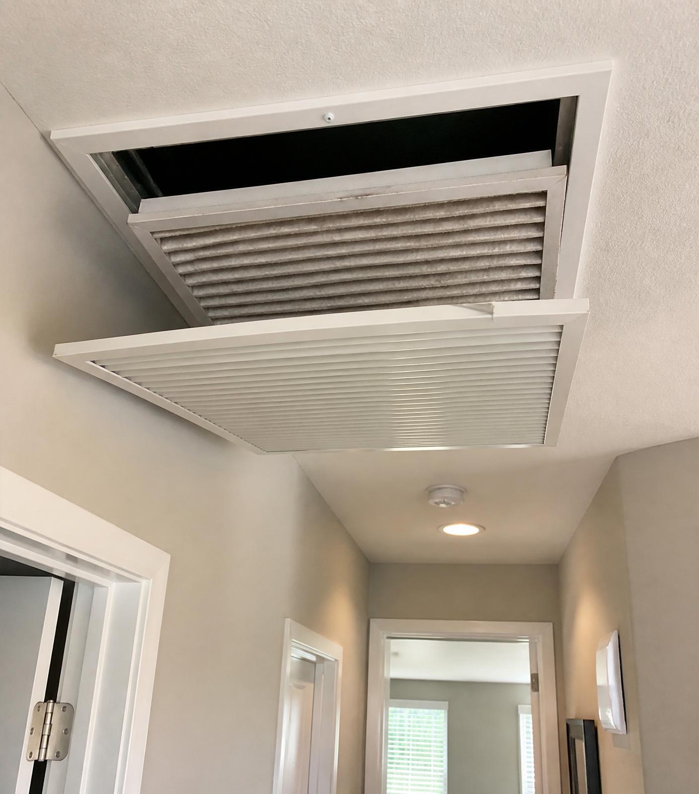 Commercial rooftop HVAC installation